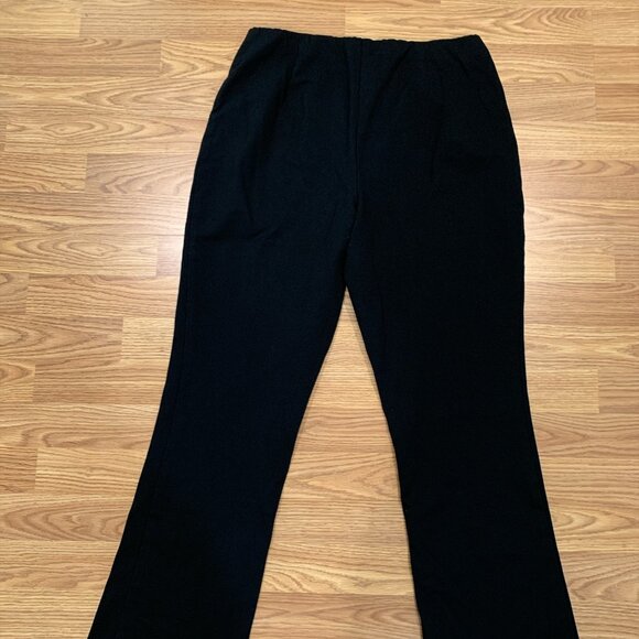 J.Jill Womens Ponte Dress Pants Boot Cut Pull On Black Size L - Picture 5 of 11